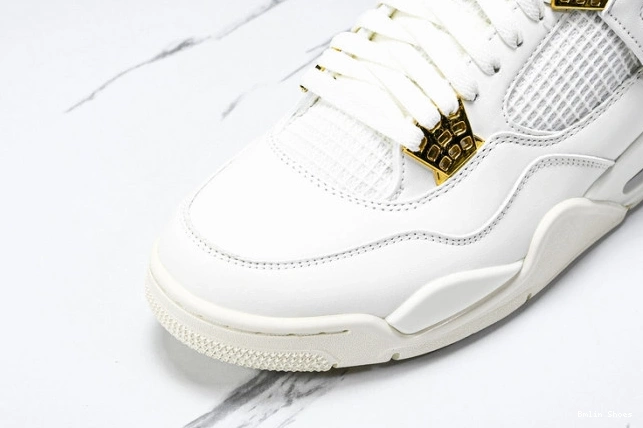 Bmlin 4 Metallic Retro Jordan Gold AQ9129-170 0712
